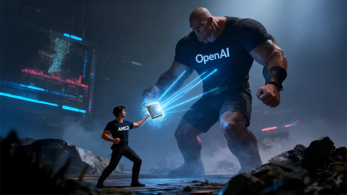 Ein AMD David verbindet sich mit einem OpenAI Goliath